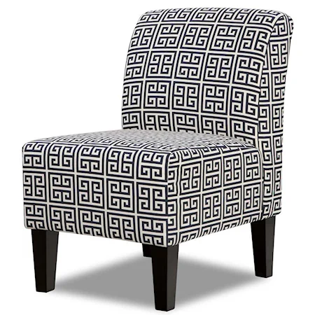 Contemporary Armless Accent Chair